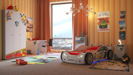 Стильные обои в детскую комнату для мальчиков. Даем ребенку возможность самовыразиться + 200 ФОТО