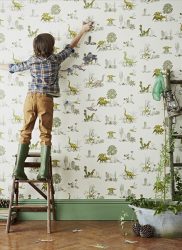 Стильные обои в детскую комнату для мальчиков. Даем ребенку возможность самовыразиться + 200 ФОТО