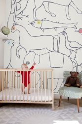 Стильные обои в детскую комнату для мальчиков. Даем ребенку возможность самовыразиться + 200 ФОТО