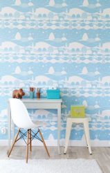 Стильные обои в детскую комнату для мальчиков. Даем ребенку возможность самовыразиться + 200 ФОТО