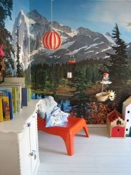 Стильные обои в детскую комнату для мальчиков. Даем ребенку возможность самовыразиться + 200 ФОТО