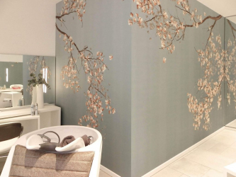 Обои с шелкографией – произведение искусства в интерьере. 125+ Фото эксклюзивного шелкового дизайна