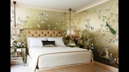 Сочетание Обоев в спальне: 240+ Фото Красивых Комбинаций интерьеров