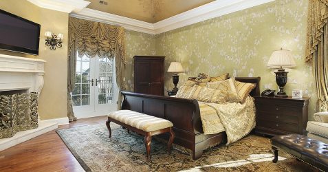 Сочетание Обоев в спальне: 240+ Фото Красивых Комбинаций интерьеров