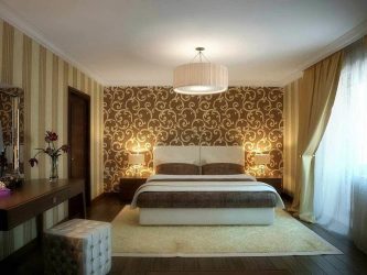 Сочетание Обоев в спальне: 240+ Фото Красивых Комбинаций интерьеров