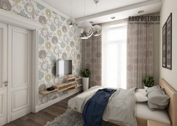 Сочетание Обоев в спальне: 240+ Фото Красивых Комбинаций интерьеров