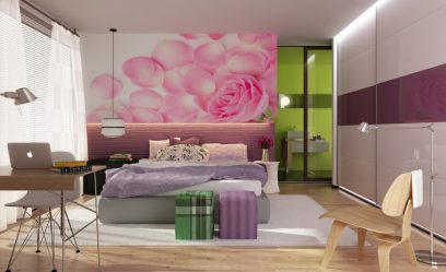 Сочетание Обоев в спальне: 240+ Фото Красивых Комбинаций интерьеров