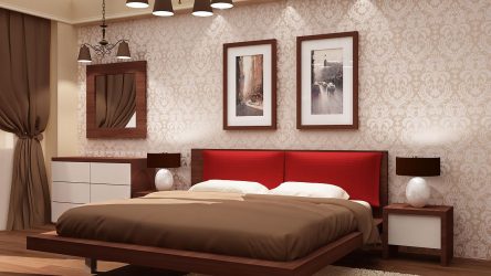 Сочетание Обоев в спальне: 240+ Фото Красивых Комбинаций интерьеров