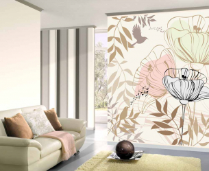 Обои в цветок: Жизнь в цветочной поляне или как правильно подобрать? 170+(Фото) цветущей романтики в серых буднях