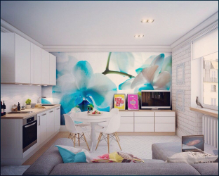 Обои в цветок: Жизнь в цветочной поляне или как правильно подобрать? 170+(Фото) цветущей романтики в серых буднях