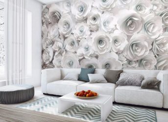 Обои в цветок: Жизнь в цветочной поляне или как правильно подобрать? 170+(Фото) цветущей романтики в серых буднях