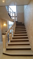 Отделка лестницы в частном доме: Самые популярные идеи (ламинатом, плиткой, камнем). Выбыраем только практичные и надежные материалы (160+ Фото)