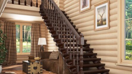 Отделка лестницы в частном доме: Самые популярные идеи (ламинатом, плиткой, камнем). Выбыраем только практичные и надежные материалы (160+ Фото)