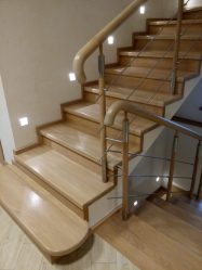 Отделка лестницы в частном доме: Самые популярные идеи (ламинатом, плиткой, камнем). Выбыраем только практичные и надежные материалы (160+ Фото)