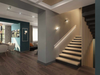 Отделка лестницы в частном доме: Самые популярные идеи (ламинатом, плиткой, камнем). Выбыраем только практичные и надежные материалы (160+ Фото)