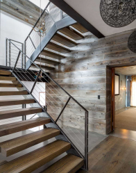 Отделка лестницы в частном доме: Самые популярные идеи (ламинатом, плиткой, камнем). Выбыраем только практичные и надежные материалы (160+ Фото)