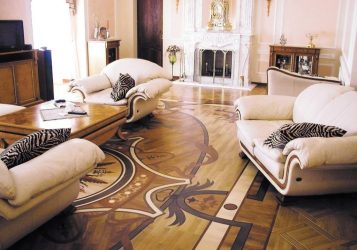 Паркет в интерьере: Как использовать? Как выбрать? 305+ (Фото) эффектных дизайнов (художественный, елочкой, модульный)