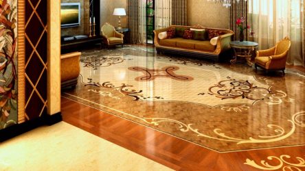 Паркет в интерьере: Как использовать? Как выбрать? 305+ (Фото) эффектных дизайнов (художественный, елочкой, модульный)