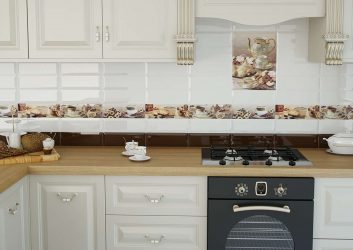 Керамическая плитка для фартука на кухню. Современный дизайн и Советы специалистов + 180 ФОТО
