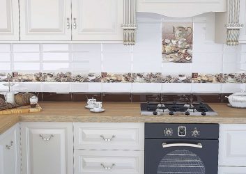 Керамическая плитка для фартука на кухню. Современный дизайн и Советы специалистов + 180 ФОТО