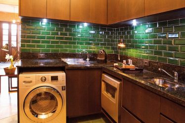 Кабанчик в интерьере: Особенности и способы укладки (кухонный фартук, пол, ванная, стены). В чем секрет популярности? (120+Фото)