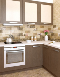 Кабанчик в интерьере: Особенности и способы укладки (кухонный фартук, пол, ванная, стены). В чем секрет популярности? (120+Фото)