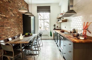 Кабанчик в интерьере: Особенности и способы укладки (кухонный фартук, пол, ванная, стены). В чем секрет популярности? (120+Фото)