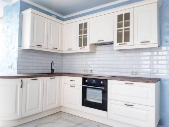 Кабанчик в интерьере: Особенности и способы укладки (кухонный фартук, пол, ванная, стены). В чем секрет популярности? (120+Фото)