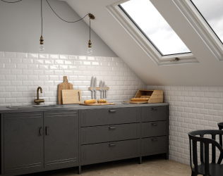 Кабанчик в интерьере: Особенности и способы укладки (кухонный фартук, пол, ванная, стены). В чем секрет популярности? (120+Фото)