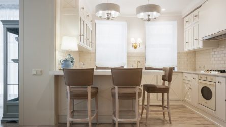 Кабанчик в интерьере: Особенности и способы укладки (кухонный фартук, пол, ванная, стены). В чем секрет популярности? (120+Фото)