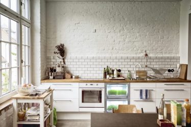 Кабанчик в интерьере: Особенности и способы укладки (кухонный фартук, пол, ванная, стены). В чем секрет популярности? (120+Фото)