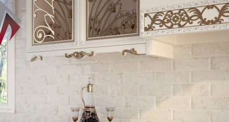 Кабанчик в интерьере: Особенности и способы укладки (кухонный фартук, пол, ванная, стены). В чем секрет популярности? (120+Фото)