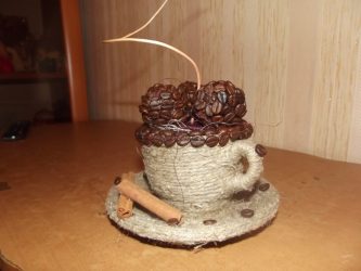 Самые необычные и интересные поделки из кофе и кофейных зерен на 5+. Легкие мастер-классы для начинающих пошагово (130+Фото)