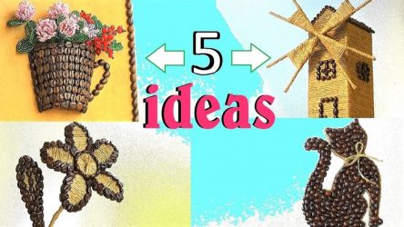 Самые необычные и интересные поделки из кофе и кофейных зерен на 5+. Легкие мастер-классы для начинающих пошагово (130+Фото)