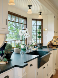 Дизайн потолка на кухне (натяжной, пластиковый, из гипсокартона). Какой лучше сделать + 180 ФОТО