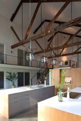 Дизайн потолка на кухне (натяжной, пластиковый, из гипсокартона). Какой лучше сделать + 180 ФОТО