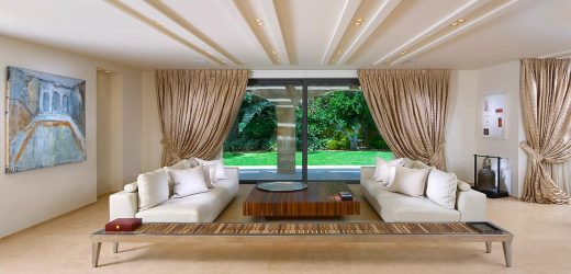 Потолок в комнате (натяжной, пластиковый, из гипсокартона, штукатурка). Беспроигрышные варианты дизайна + 310 ФОТО