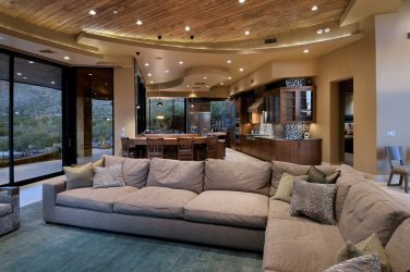 Потолок в комнате (натяжной, пластиковый, из гипсокартона, штукатурка). Беспроигрышные варианты дизайна + 310 ФОТО