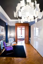 Потолок в комнате (натяжной, пластиковый, из гипсокартона, штукатурка). Беспроигрышные варианты дизайна + 310 ФОТО