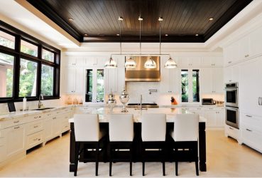 Потолок в комнате (натяжной, пластиковый, из гипсокартона, штукатурка). Беспроигрышные варианты дизайна + 310 ФОТО