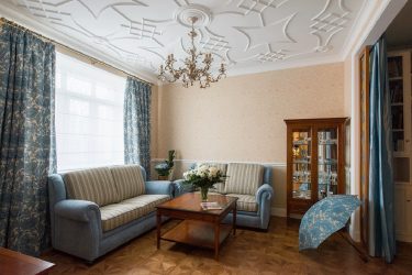 Потолок в комнате (натяжной, пластиковый, из гипсокартона, штукатурка). Беспроигрышные варианты дизайна + 310 ФОТО