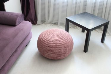 Пуфики для разных комнат как оригинальный предмет интерьера – варианты, советы, 235+ (Фото). Роскошное и практичное дополнение