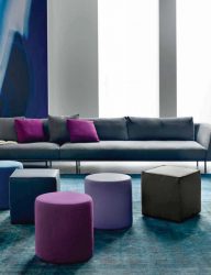Пуфики для разных комнат как оригинальный предмет интерьера – варианты, советы, 235+ (Фото). Роскошное и практичное дополнение