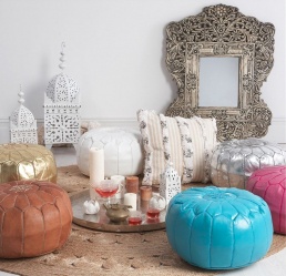 Пуфики для разных комнат как оригинальный предмет интерьера – варианты, советы, 235+ (Фото). Роскошное и практичное дополнение