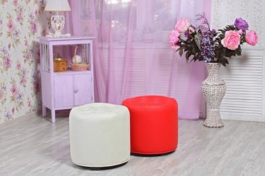 Пуфики для разных комнат как оригинальный предмет интерьера – варианты, советы, 235+ (Фото). Роскошное и практичное дополнение