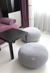 Пуфики для разных комнат как оригинальный предмет интерьера – варианты, советы, 235+ (Фото). Роскошное и практичное дополнение