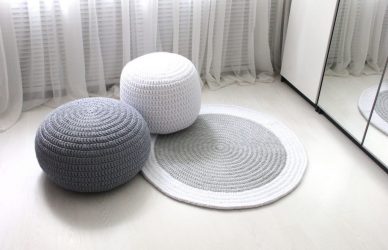 Пуфики для разных комнат как оригинальный предмет интерьера – варианты, советы, 235+ (Фото). Роскошное и практичное дополнение