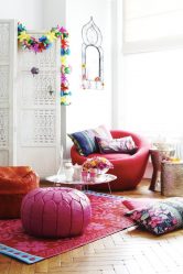 Пуфики для разных комнат как оригинальный предмет интерьера – варианты, советы, 235+ (Фото). Роскошное и практичное дополнение
