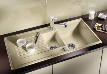 Каменные раковины — Красивое дополнение кухни. 175+(Фото) круглых, квадратных и угловых. Выбираем вместе с нами