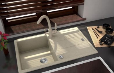 Каменные раковины — Красивое дополнение кухни. 175+(Фото) круглых, квадратных и угловых. Выбираем вместе с нами